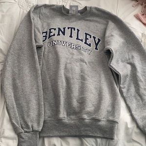Grey crew neck college sweatshirt. Brand new
